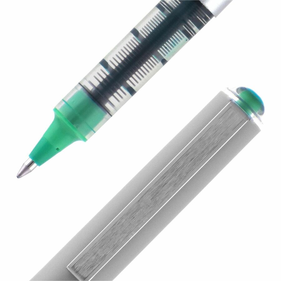 uniball™ Vision Rollerball Pens - 0.7 mm Fine Pen Point - Green Ink - 1 Dozen