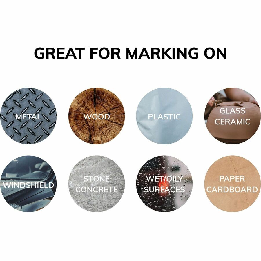 uniball™ uni-Paint PX-20 Oil-Based Paint Marker - Medium Marker Point - White Ink - Oil Based - White Barrel - 1 Each