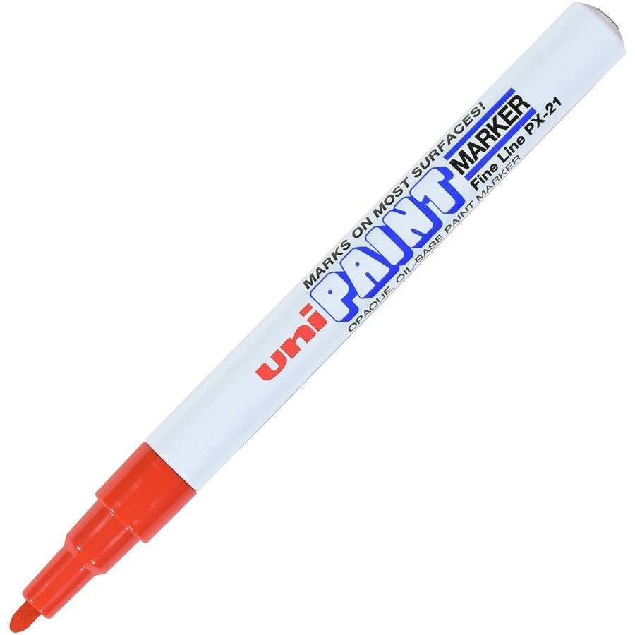 uniball™ uni-Paint PX-21 Oil-Based Paint Marker - Fine Marker Point - Red Ink - Oil Based - 1 Each