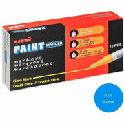 uniball™ uni-Paint PX-21 Oil-Based Paint Marker - Fine Marker Point - Blue Ink - Oil Based - 1 Each