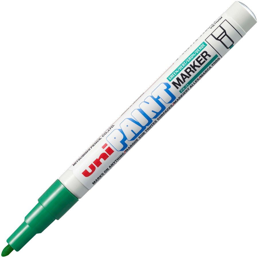 uniball™ uni-Paint PX-21 Oil-Based Paint Marker - Fine Marker Point - Green Ink - Oil Based - 1 Each