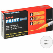 uniball™ uni-Paint PX-21 Oil-Based Paint Marker - Fine Marker Point - White Ink - Oil Based - 1 Each