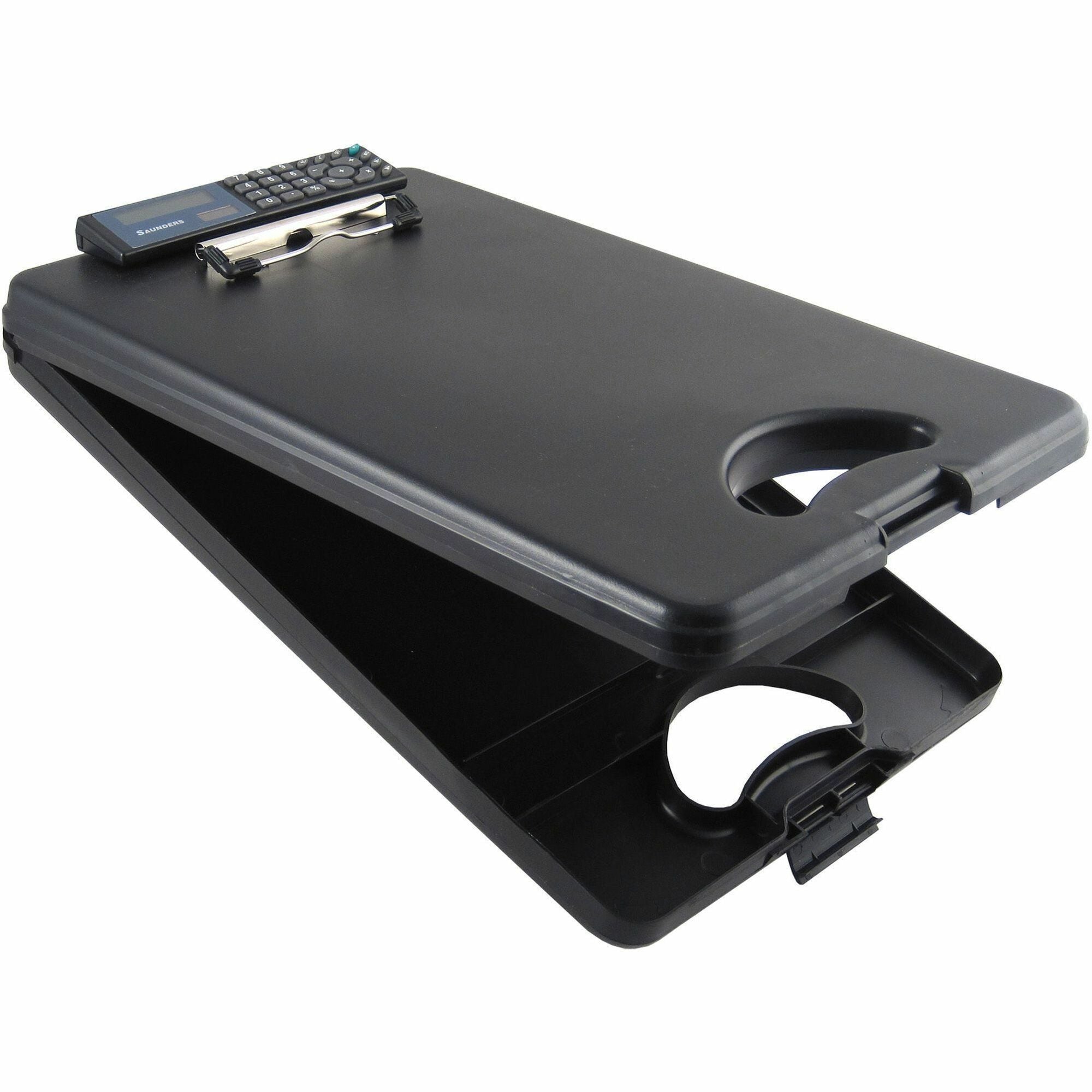 Storage for Stationary - Bottom Opening - 10" x 16" Sheet Size - Polypropylene - Black - 1 Each