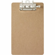 2.50" Clip Capacity - 9" x 15" Sheet Size - Arch - Hardboard - Brown - 1 Each