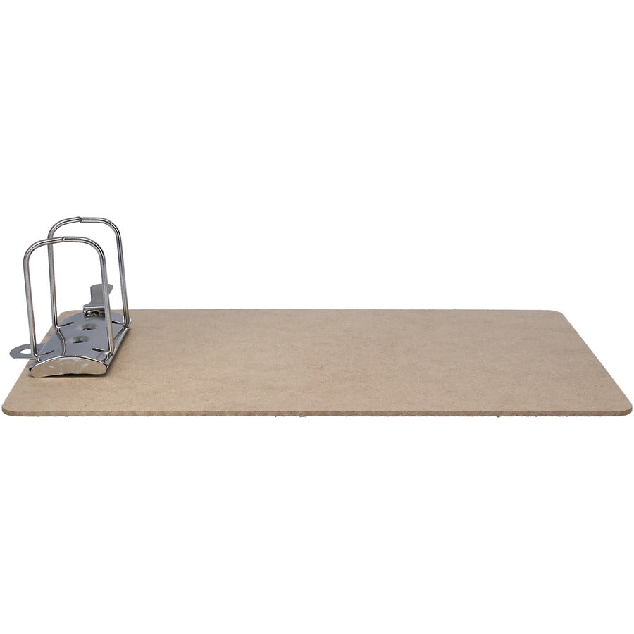 2.50" Clip Capacity - 9" x 15" Sheet Size - Arch - Hardboard - Brown - 1 Each