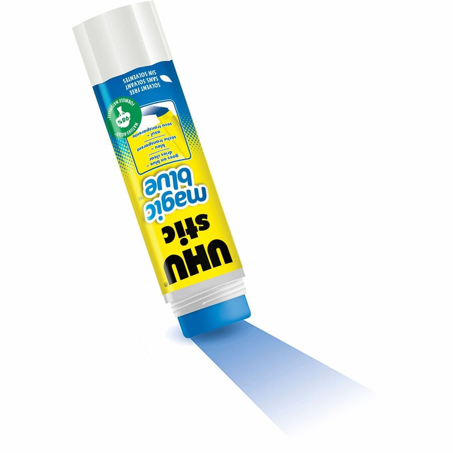 Stic Permanent Glue Stick, 1.41 oz, Applies Blue, Dries Clear