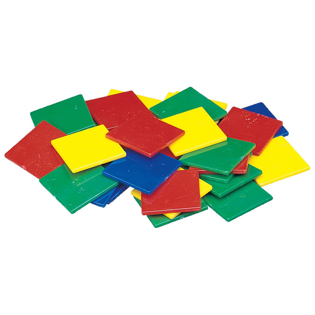 Color Tiles, Thin Plastic, 4 Colors, Set of 400