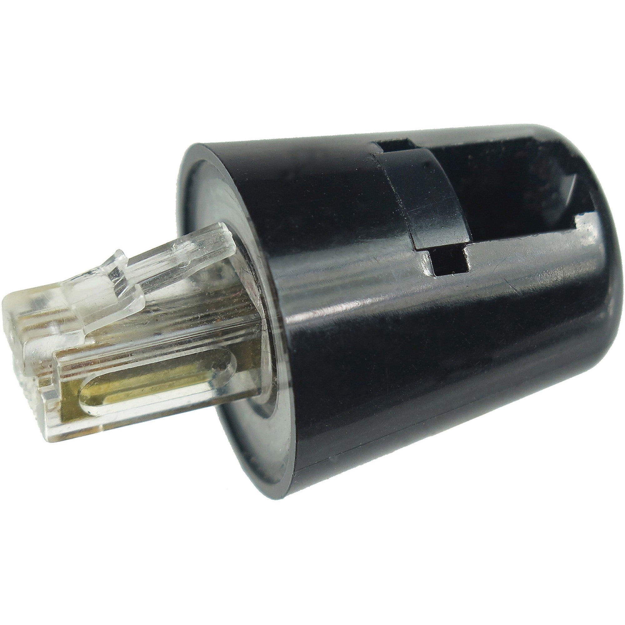 Softalk Telephone Cord Twisstop Untangler - 1 x RJ-11 Phone Male - 1 x RJ-11 Phone Female - Black - 1 Each