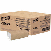 1 Ply - Multifold - 9.25" Width x 9.40" Length - embossed design - Natural - Paper, Fiber - 250 Sheets/Pack - 16 / Carton