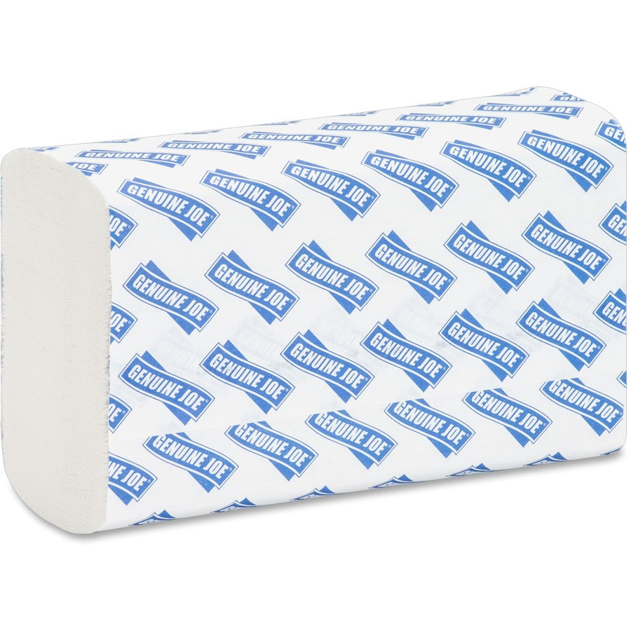 1 Ply - Multifold - 9.20" Width x 9.40" Length - embossed design - White - Paper, Fiber - 250 Sheets/Pack - 16 / Carton