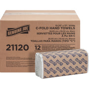 1 Ply - C-fold - 13" Width x 10" Length - embossed design - White - Fiber, Paper - 200 Sheets/Pack - 12 / Carton