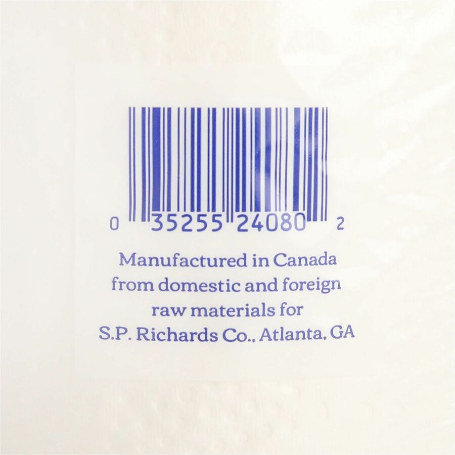 Genuine Joe Kitchen Roll Flexible Size Towels - 2 Ply - 1 5/8" Core - White - 30 / Carton