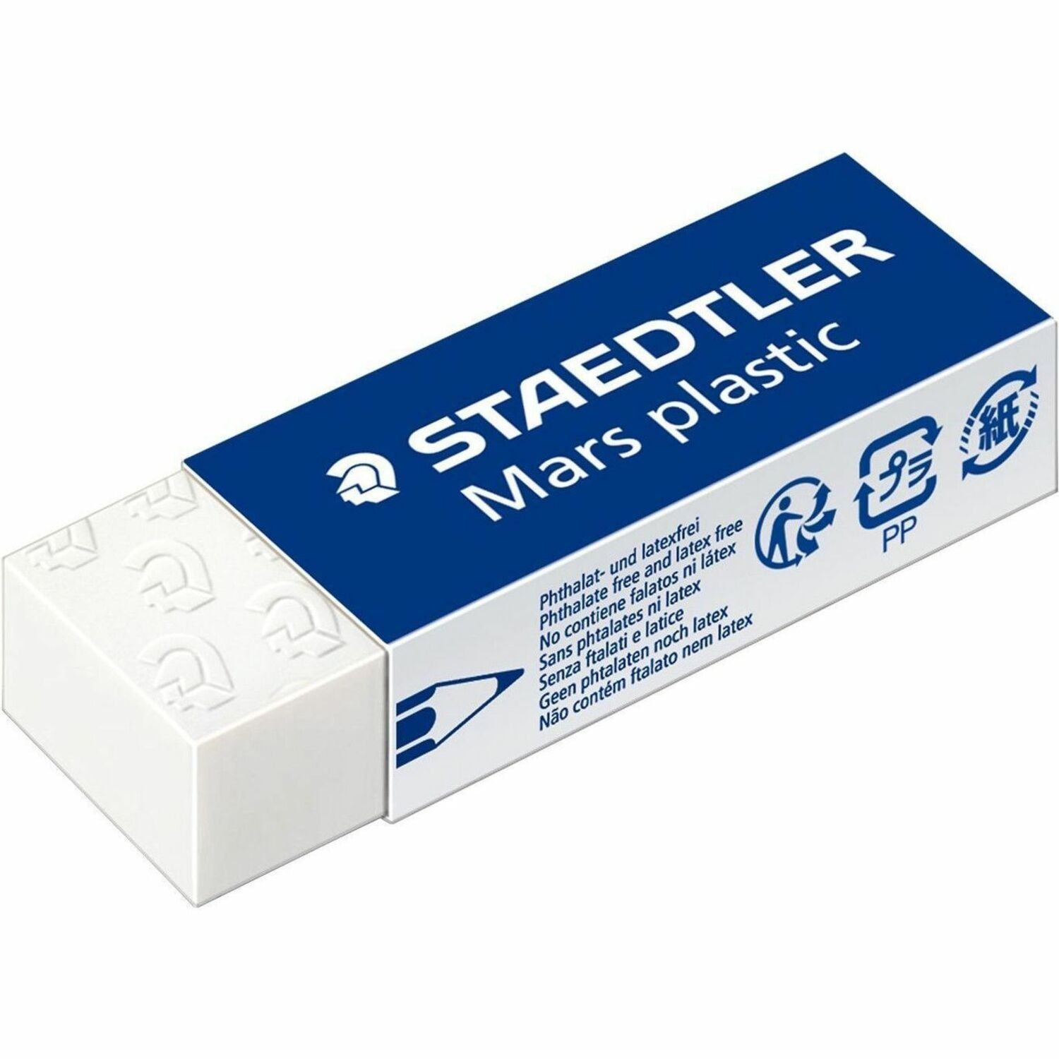 White - Plastic - 0.9" Width x 0.5" Height x 0.9" Depth x 2.5" Length - 20 / Box - Latex-free, Non-smudge, Smear Resistant, Tear Resistant