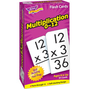 Trend Math Flash Cards, Multiplication 0-12, 91 Cards per Box