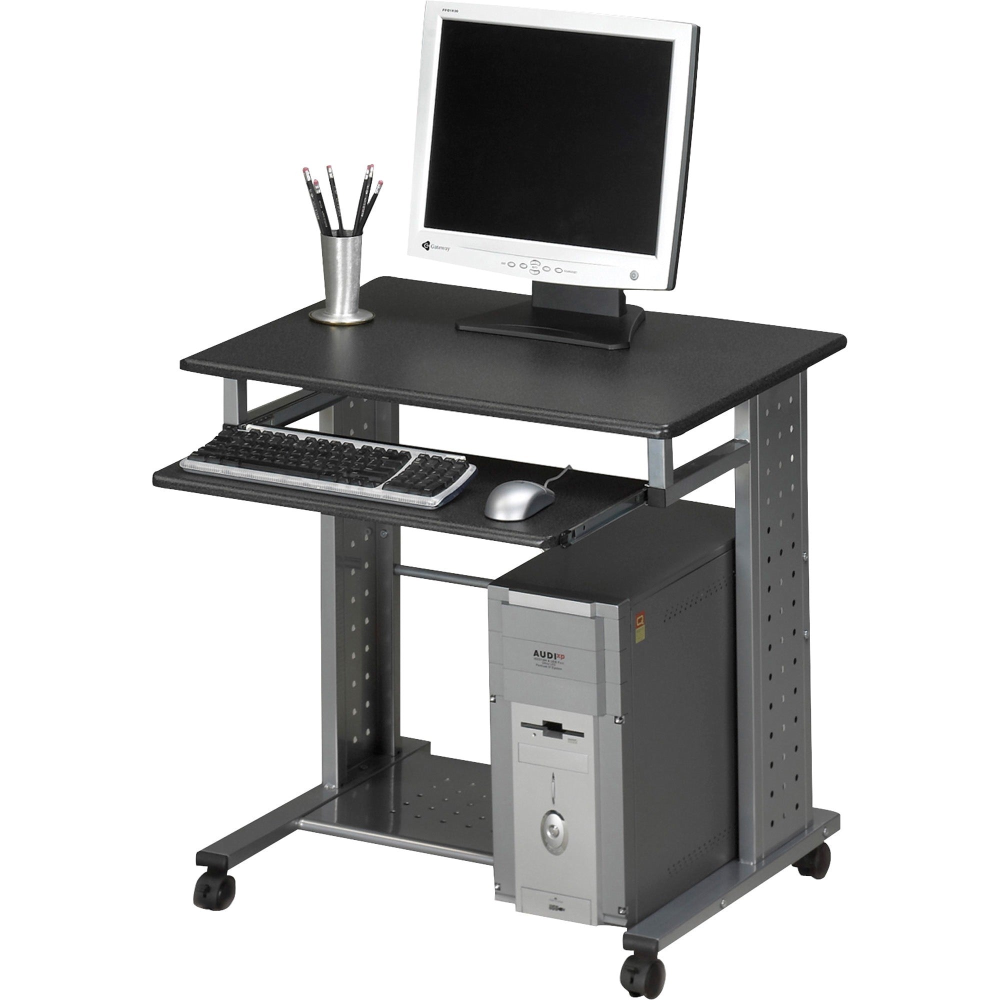 Rectangle Top - 29.75" Height x 29.75" Width x 23.50" Depth - Assembly Required - Charcoal Black - Steel - 1 Each