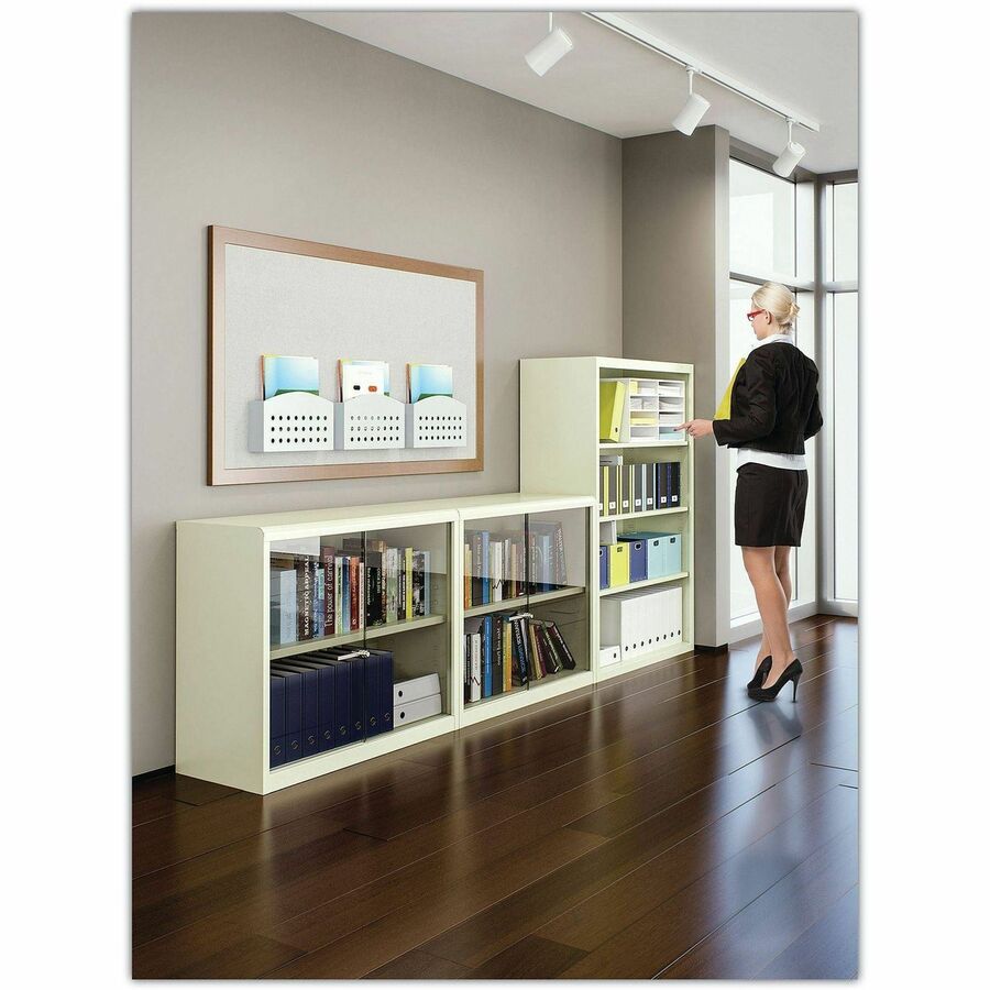 34.5" Width x 13.5" Depth x 40" Height - 3 x Shelf(ves) - 360 lb Load Capacity - Black - Steel - Recycled