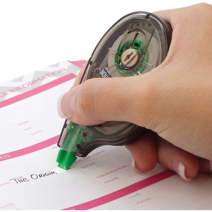 Tombow Original Mono Correction Tape - 0.16" Tape Width x 32.81 ft Tape Length - 1 Line(s) - White Tape - Ergonomic Dispenser - Non-refillable - White - 1 Each