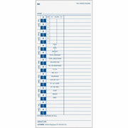 4" x 9" Sheet Size - White - White Sheet(s) - Blue Print Color - 100 / Pack