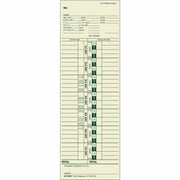 3.50" x 10.50" Sheet Size - Manila - Manila Sheet(s) - Green Print Color - 1 Box