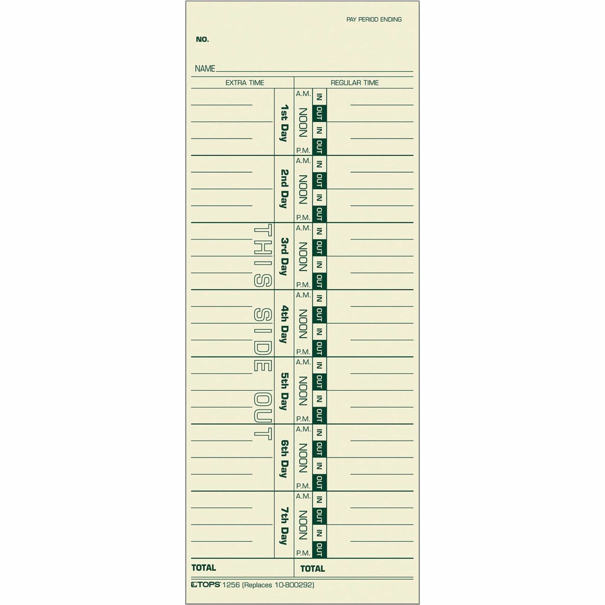 3.50" x 9" Sheet Size - Manila - Manila Sheet(s) - Green Print Color - 500 / Box
