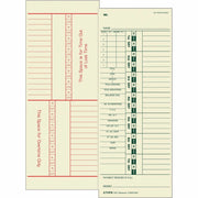 Double Sided Sheet - 3.50" x 9" Sheet Size - Yellow - Manila Sheet(s) - Green, Red Print Color - 500 / Box