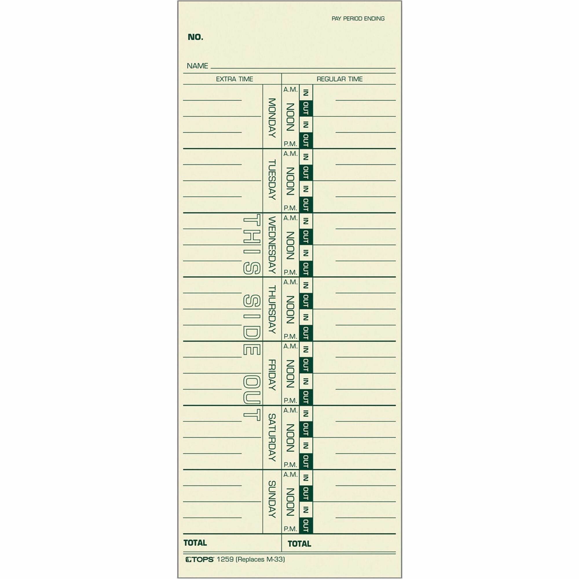 3.50" x 9" Sheet Size - Manila - Manila Sheet(s) - Green Print Color - 500 / Box