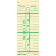 3.50" x 9" Sheet Size - Yellow - Manila Sheet(s) - Green Print Color - 100 / Pack