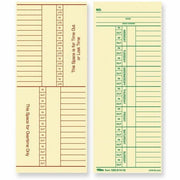3.37" x 8.25" Sheet Size - Yellow - Manila Sheet(s) - Green, Red Print Color - 100 / Pack