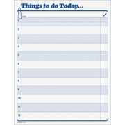 100 Sheet(s) - 11" x 8.50" Sheet Size - White - White Sheet(s) - Blue Print Color - 1 Pad