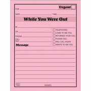 50 Sheet(s) - Gummed - 5.50" x 4.25" Sheet Size - Pink - Pink Sheet(s) - Black Print Color - 1 Dozen