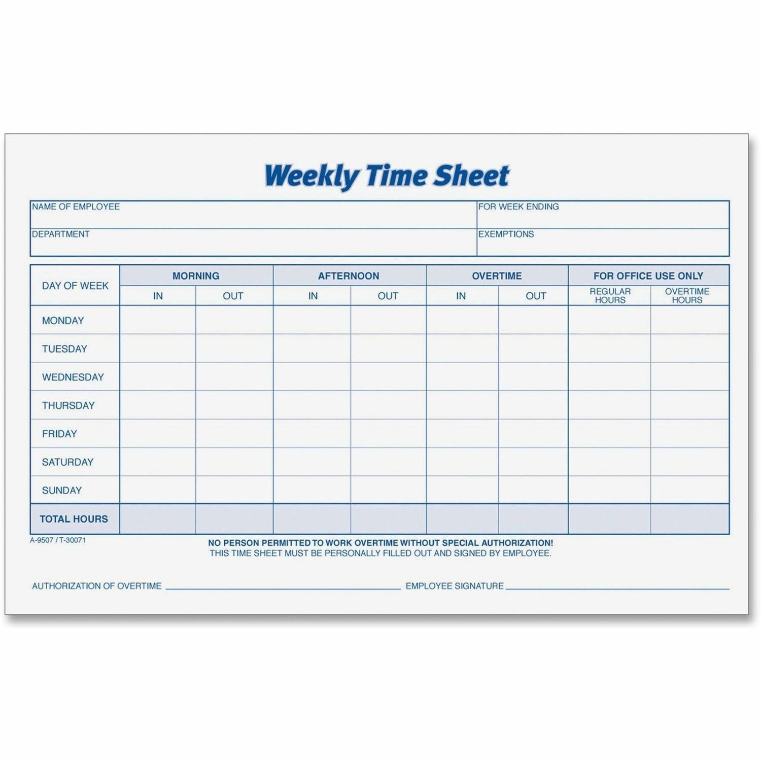 100 Sheet(s) - 8.50" x 5.50" Sheet Size - White - White Sheet(s) - Blue Print Color - 1 Pack