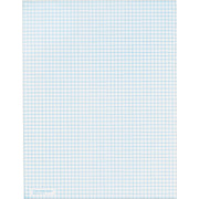 TOPS Graph Pad - 50 Sheets - Both Side Ruling Surface - 20 lb Basis Weight - Letter - 8 1/2" x 11" Sheet Size - White Paper - 1 / Pack