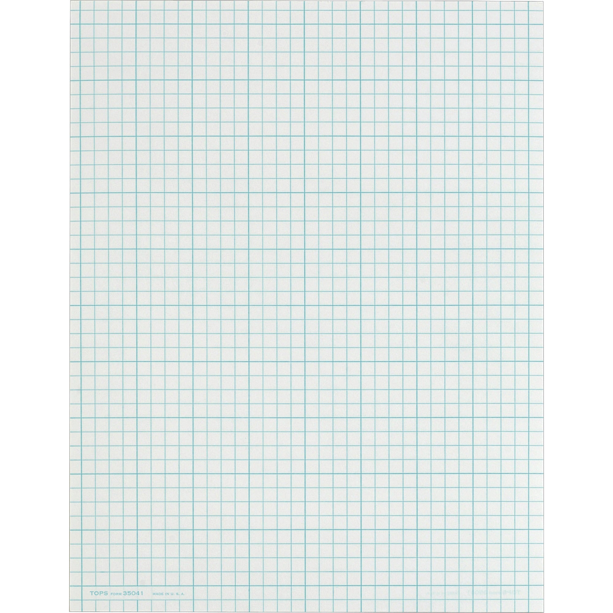 50 Sheets - Glue - Both Side Ruling Surface - 20 lb Basis Weight - Letter - 8 1/2" x 11" Sheet Size - White Paper - 1 Pad