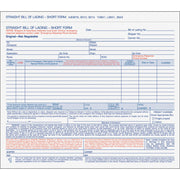 3 Part - Carbonless Copy - 8.50" x 7.44" Sheet Size - White Sheet(s) - Blue, Red Print Color - 1 Pack