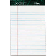50 Sheets - Double Stitched - 0.28" Ruled - 16 lb Basis Weight - Jr.Legal - 5" x 8" Sheet Size - White Paper - Marble Green Binding - Perforated, Sturdy Back, Easy Tear, Heavyweight, Resist Bleed-through - 12 / Pack
