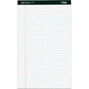 50 Sheets - Double Stitched - 0.34" Ruled - 16 lb Basis Weight - Legal - 8 1/2" x 14" Sheet Size - White Paper - Marble Green Binding - Perforated, Hard Cover, Resist Bleed-through - 12 / Pack