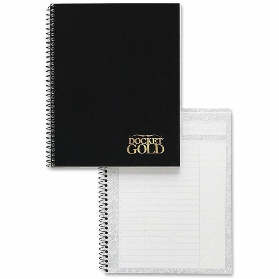 Action - 6 3/4" x 8 1/2" Sheet Size - Wire Bound - Chipboard - White - Chipboard - Perforated, Notepad - 1 Each