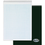 70 Sheets - Wire Bound - 8 1/2" x 11 3/4" Sheet Size - White Paper - Chipboard Cover - Perforated, Hard Cover - 1 Each