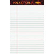 50 Sheets - 0.28" Ruled - 20 lb Basis Weight - Jr.Legal - 5" x 8" Sheet Size - White Paper - Burgundy Binding - Hard Cover, Perforated, Heavyweight - 12 / Pack