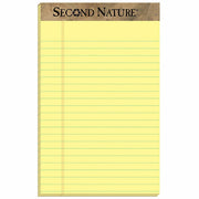 50 Sheets - 0.28" Ruled - 15 lb Basis Weight - Jr.Legal - 5" x 8" Sheet Size - Canary Paper - Perforated - 1 Dozen