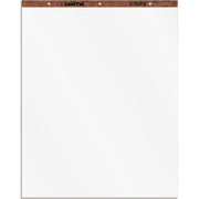 50 Sheets - Plain - 16 lb Basis Weight - 27" x 34" Sheet Size - White Paper - Perforated, Bond Paper, Leatherette Head Strip - 2 / Carton