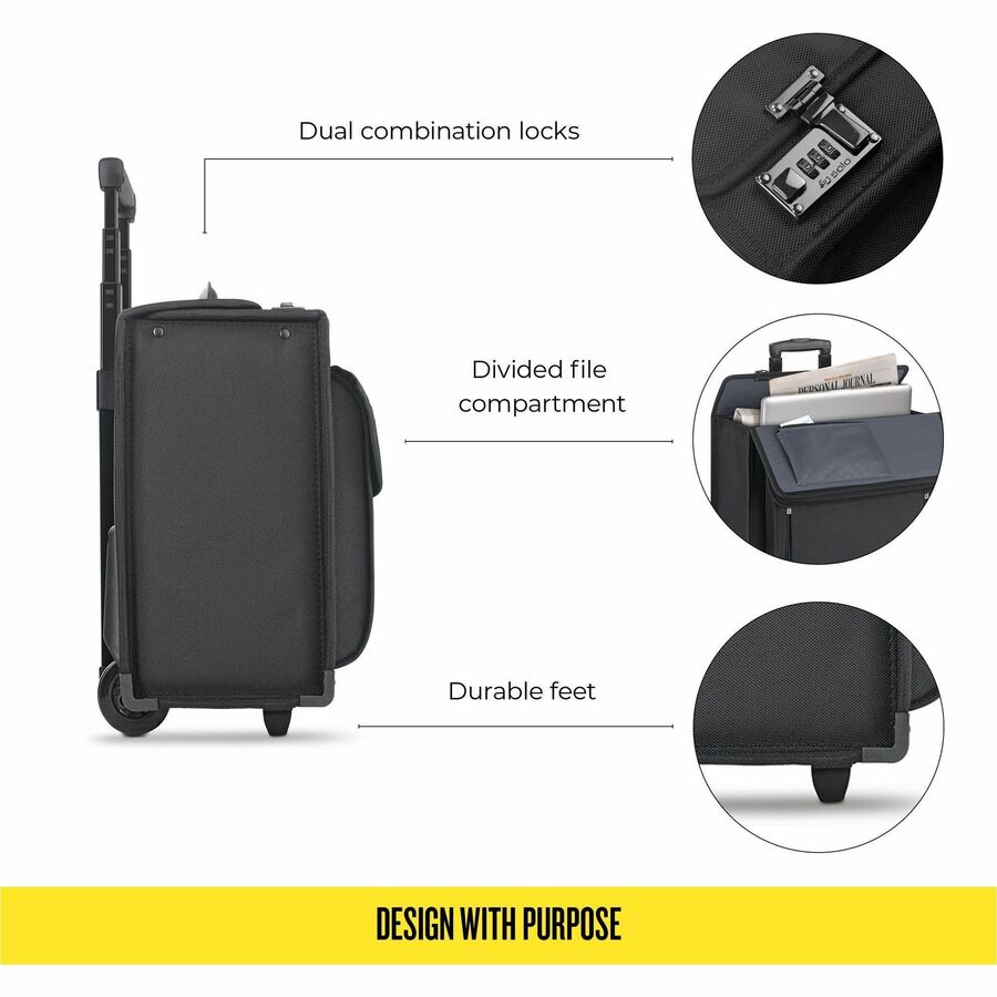 Solo Classic Carrying Case (Roller) for 17" Notebook - Black