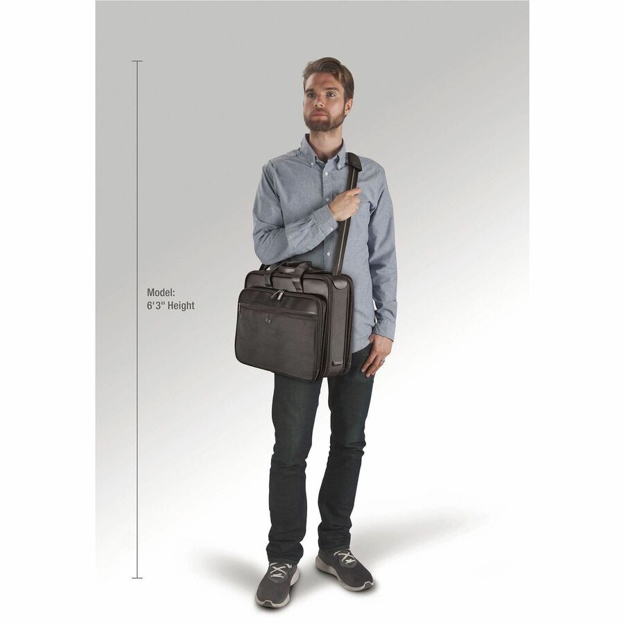 Ballistic Polyester Body - Shoulder Strap, Handle - 12.8" Height x 18.3" Width x 6" Depth - 1 Each