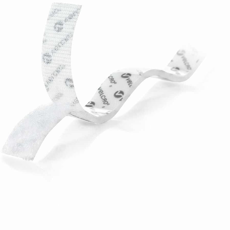 5 ft Length x 0.75" Width - White - Dispenser Included - For Mounting, Multi Surface, Smooth Surface, Glass, Metal, Indoor, Outdoor, Home, School, Office Roll - 1 Roll
