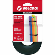 12 ft Length x 0.75" Width - Black - For Bundling, Wrapping, Holding, Indoor, Outdoor, Multipurpose, Home, Worksite, Office, Transportation, Garage, ... Roll - 1 / Pack
