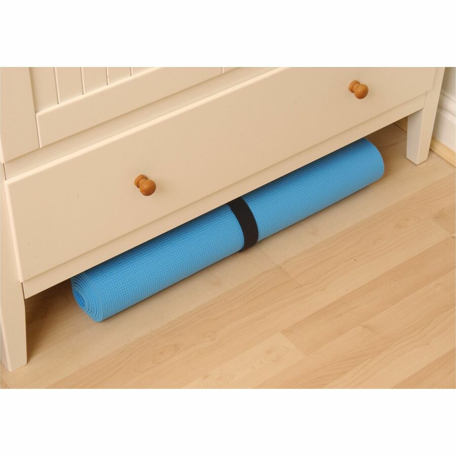 12 ft Length x 0.75" Width - Black - For Bundling, Wrapping, Holding, Indoor, Outdoor, Multipurpose, Home, Worksite, Office, Transportation, Garage, ... Roll - 1 / Pack