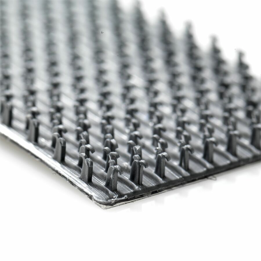 4" Length x 1" Width - Titanium - Polyester - Water Resistant, UV Resistant, Weather Resistant - For Brick, Wood, Concrete, Outdoor, Rough Surface, Tools, Hanging, Storing, Mounting, Indoor, Wall, ... Strip - 10 / Pack
