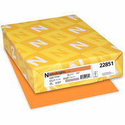 Letter - 8 1/2" x 11" - 65 lb Basis Weight - Smooth - Acid-free, Lignin-free, Durable, Heavyweight - Cosmic Orange - 1 Pack