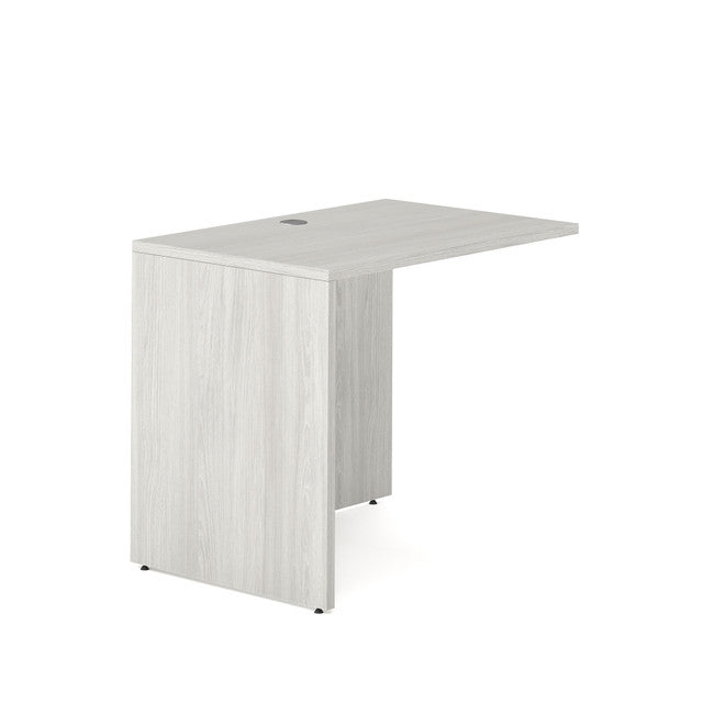 OfficeSource Laminate Reversible Return - 35''W x 24''D - Arcadia White