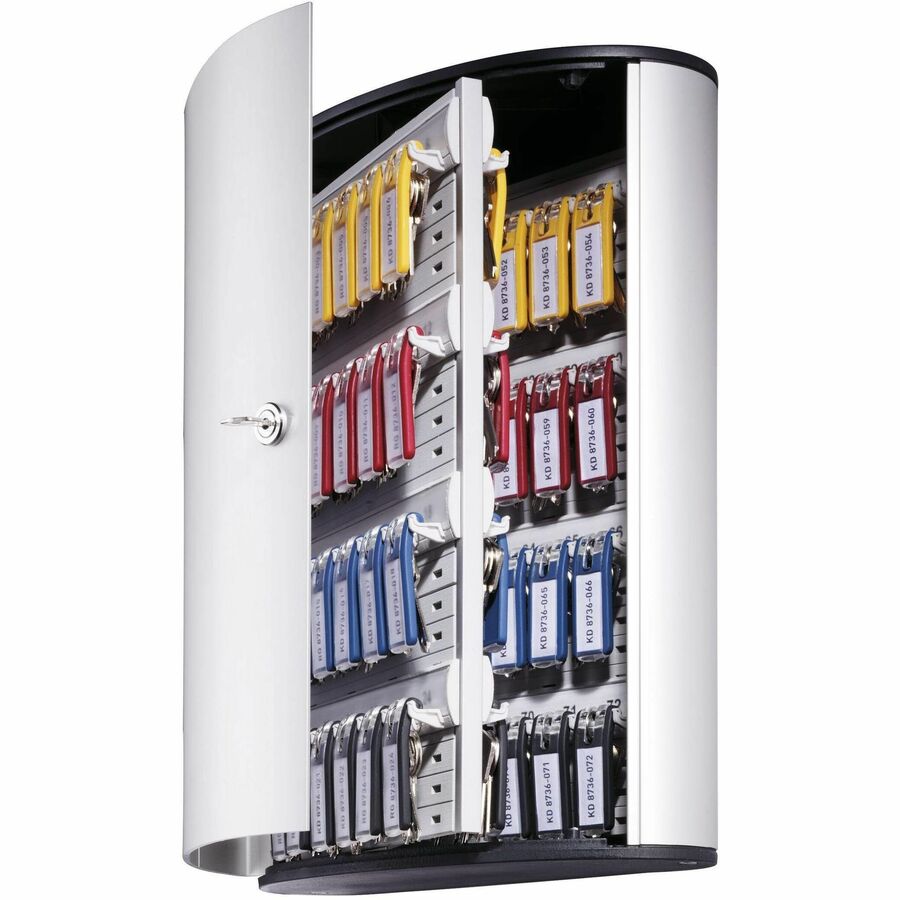 11.9" Width x 4.8" Depth x 15.7" Height - 1 x Door(s) - Security Lock - Silver - Aluminum